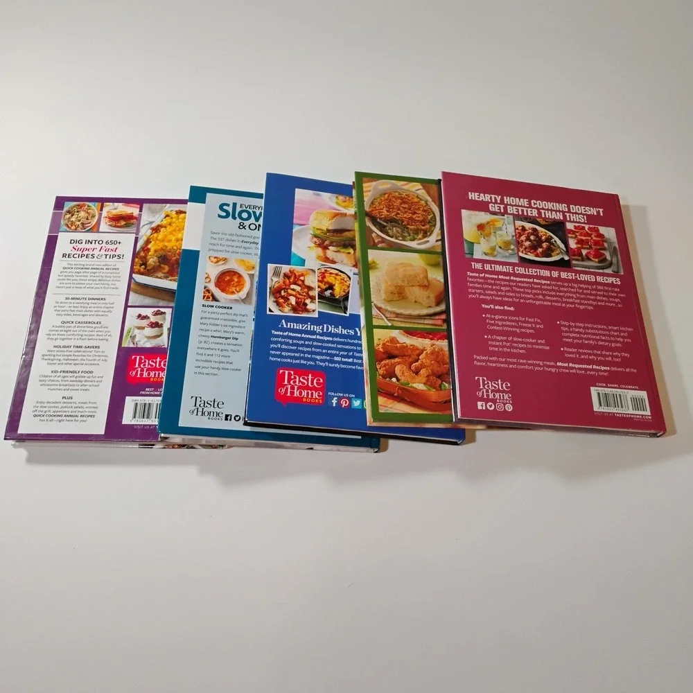 Taste of Home Cookbooks Hardcover Lot of 5